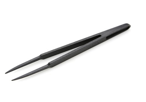 ทวิสเซอร์กันไฟฟ้าสถิต ที่หนีบจับงานขนาดเล็ก Carbon fiber tweezers 93303 bsc