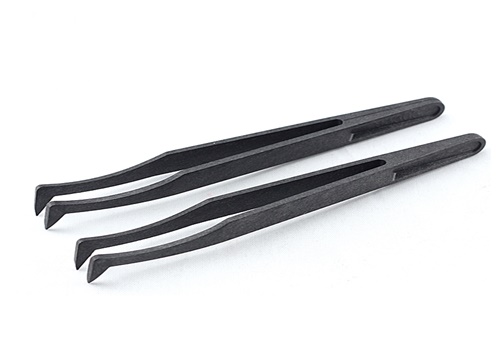 ทวิสเซอร์กันไฟฟ้าสถิตย์ ที่หนีบจับงานขนาดเล็ก Carbon fiber tweezers 93306 bsc