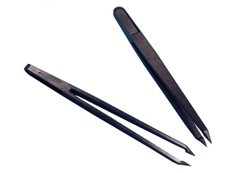 ทวิสเซอร์กันไฟฟ้าสถิต ที่หนีบจับงานขนาดเล็ก Carbon fiber tweezers 93307 bsc