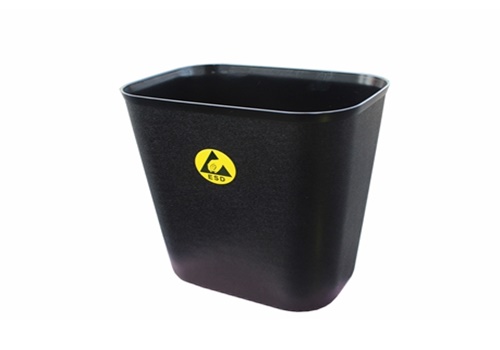 ถังขยะกันไฟฟ้าสถิตย์ Black conductive waste bin 16 liters 