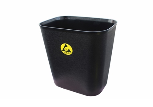 ถังขยะกันไฟฟ้าสถิตย์ Black conductive waste bin 8 liters 