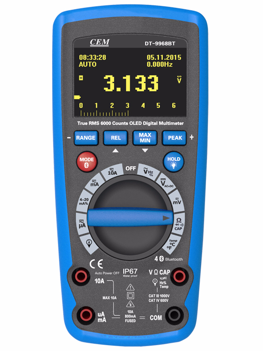 เครื่องมัลติมิเตอร์ดิจิตอล cem dt-9968