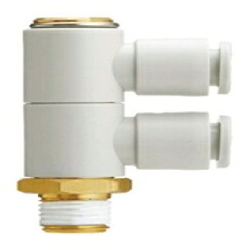 ฟิตติ้งลม Smc double universal male elbow kq2vd