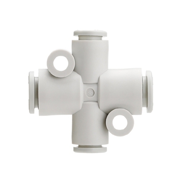 ข้อต่อลม ฟิตติ้งลม Smc different diameter cross kq2tx