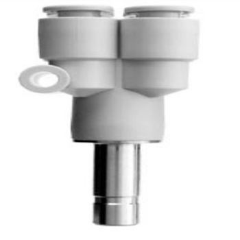 ข้องอลม ข้อต่อลม ฟิตติ้งลม Smc double plug-in Y kq2xd SMC