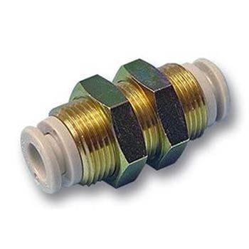 ข้อต่อลม ฟิตติ้งลม Smc bulkhead union kq2e