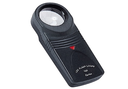 แว่นขยายตรวจงาน แว่นขยายส่องงาน Carton led loupes pocketable type r7519