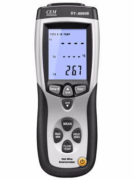 เครื่องวัดความเร็วลม cem dt-8880b anemometer 