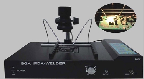 เครื่องเป่าลมร้อน Rework BGA รุ่น HS-8698 Interface Ray BGA Rework station.