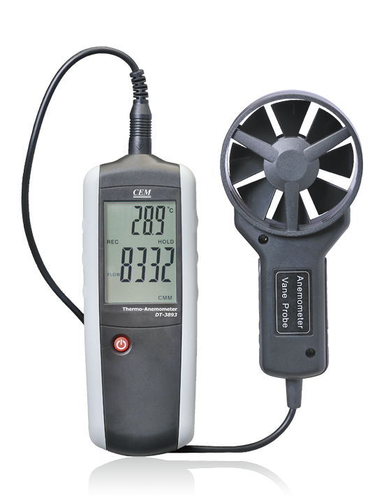 เครื่องวัดความเร็วลมแบบเทอร์โม cem dt-3893 