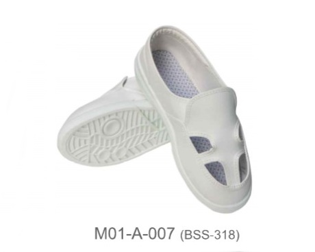 รองเท้ากันไฟฟ้าสถิตแบบ 4 รู Static dissipative shoes m01-a-007 bss-318 Korea