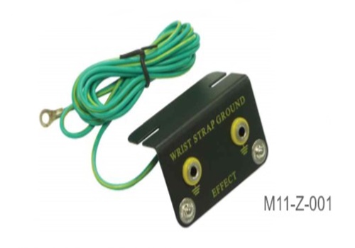 จุดเสียบสายกราวด์กันไฟฟ้าสถิต Dual bench mount m11-z-001