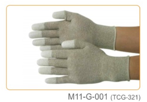 ถุงมือกันไฟฟ้าสถิต Static control gloves m11-g-001 tcg-321 Korea