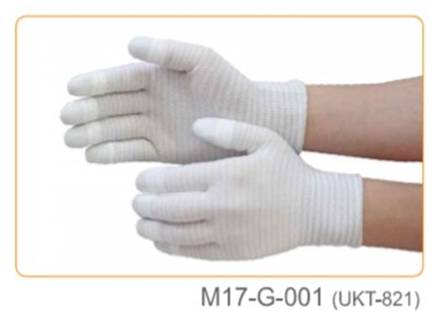 ถุงมือกันไฟฟ้าสถิต ถุงมือคาร์บอนกันไฟฟ้าสถิต Static control gloves m17-g-001 ukt-821 Korea