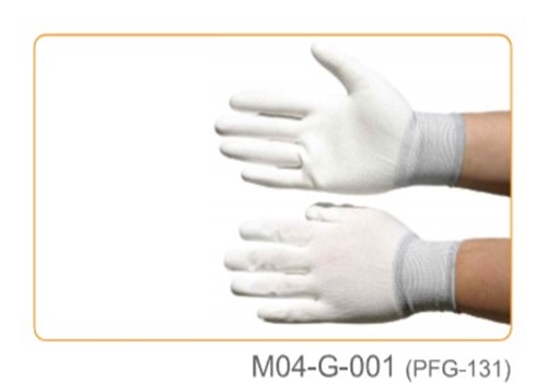 ถุงมือพียู ถุงมือท็อปฟิต ถุงมือปาล์มฟิต High tech assembly gloves m04-g-001 pfg-131 Korea