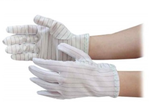 ถุงมือพียูกันไฟฟ้าสถิต Antistatic pu ecf gloves m22-g-013 wtg-431 Korea