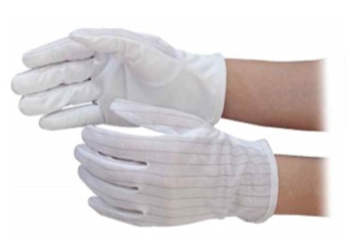 ถุงมือไมโครไฟเบอร์กันไฟฟ้าสถิต ถุงมือกันไฟฟ้าสถิต Antistatic microfiber gloves m35-g-001 wtg-460 Korea