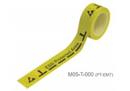 เทปกันไฟฟ้าสถิต เทปกั้นเขตกันไฟฟ้าสถิต Esd floor marking tape m05-t-000 pt-emt Korea