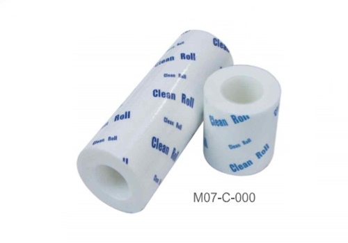 แผ่นกาวดักฝุ่นห้องคลีนรูม Non-woven sticky roller m07-c-000