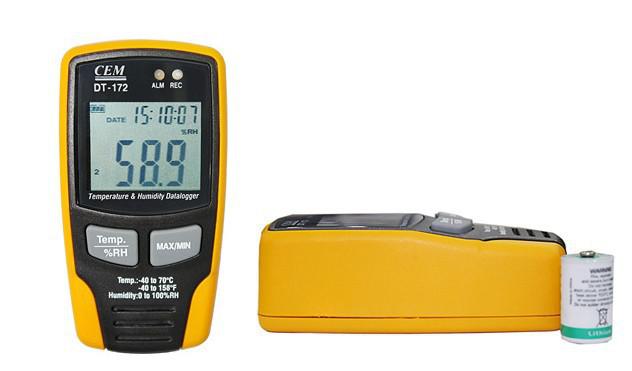 เครื่องวัดอุณหภูมิความชื้นแบบบันทึกข้อมูล รุ่น CEM DT-172