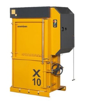 เครื่องอัดเศษวัสดุแนวตั้ง Bramidan x10