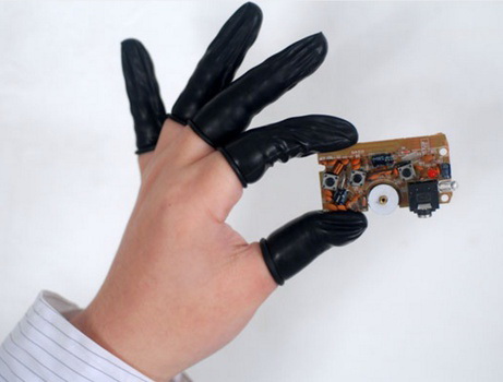 ถุงนิ้วป้องกันไฟฟ้าสถิต Conductive finger cots