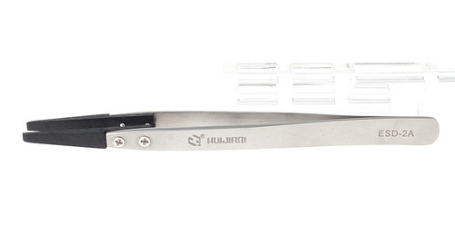 ทวิสเซอร์ ทวิสเซอร์กันไฟฟ้าสถิต ที่หนีบจับงานขนาดเล็ก Esd stainless steel tweezers esd-2a