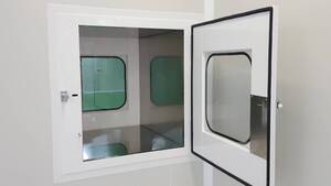 ช่องส่งของในคลีนรูม Pass box clean room with powder coating