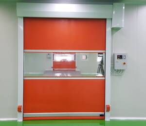 ประตูห้องคลีนรูมม้วนไฮสปีด High speed shutter door for clean room