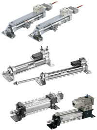 กระบอกลม Smc valve mounted air cylinder cv cdv SMC