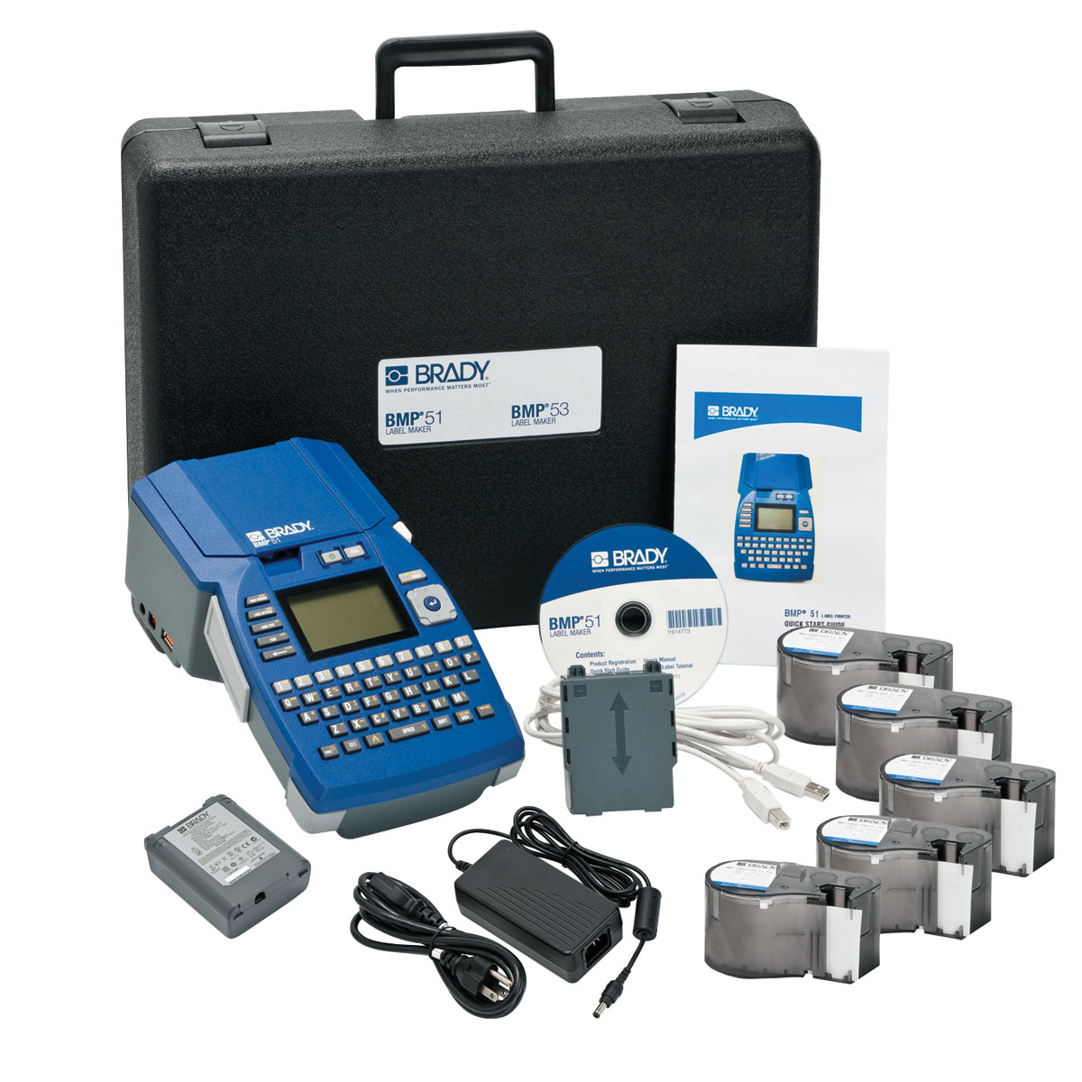 เครื่องปริ้นลาเบลเบรดี้ Brady bmp51 label printer electrical starter kit 