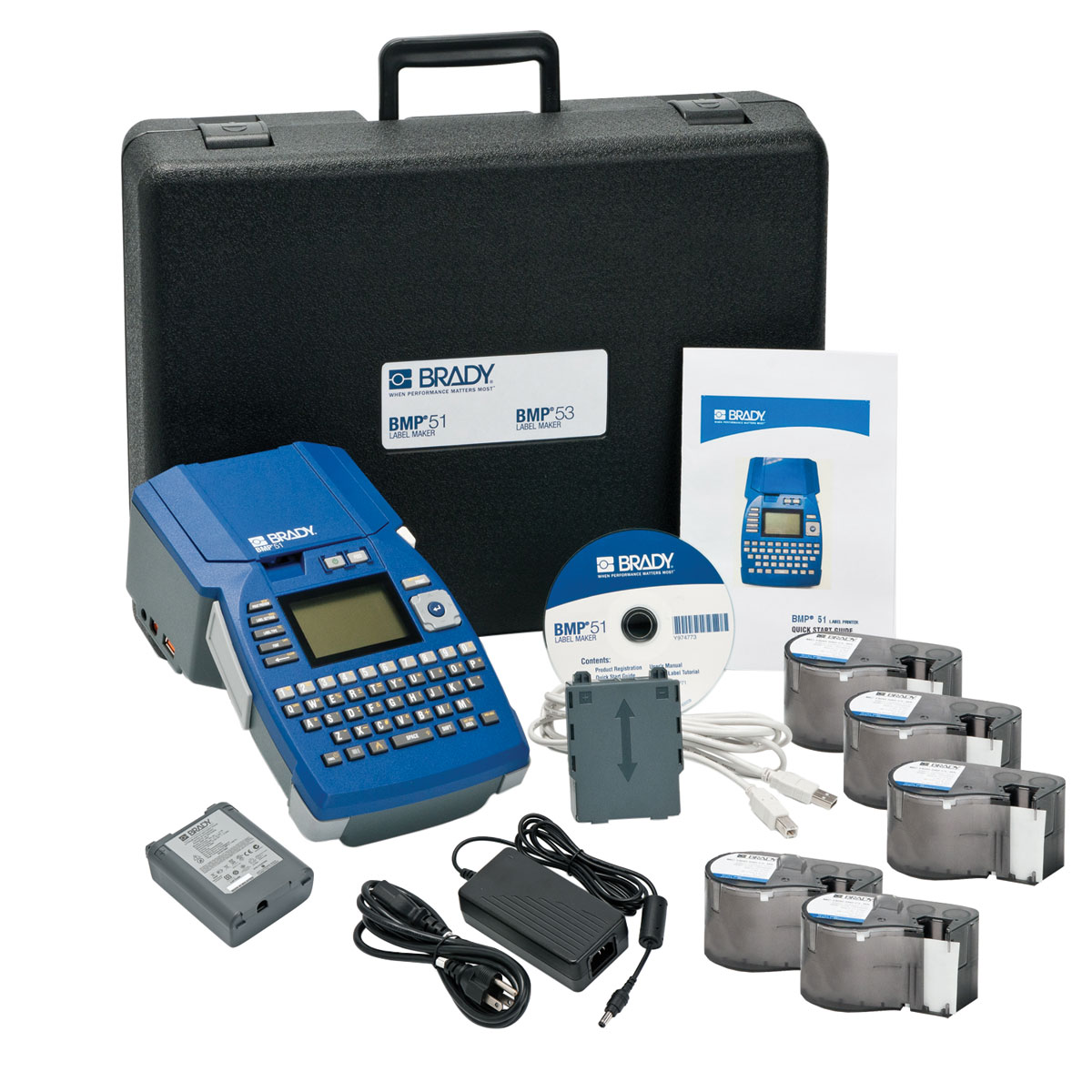 เครื่องปริ้นลาเบลเบรดี้ Brady bmp51 label printer voice and data communications starter kit 