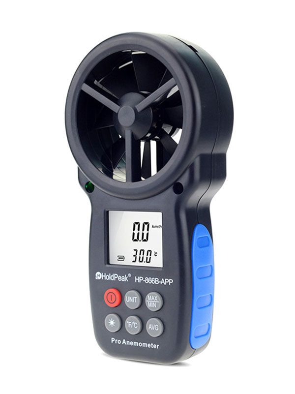 เครื่องวัดความเร็วลมแบบดิจิตอล holdpeak hp-866b-app