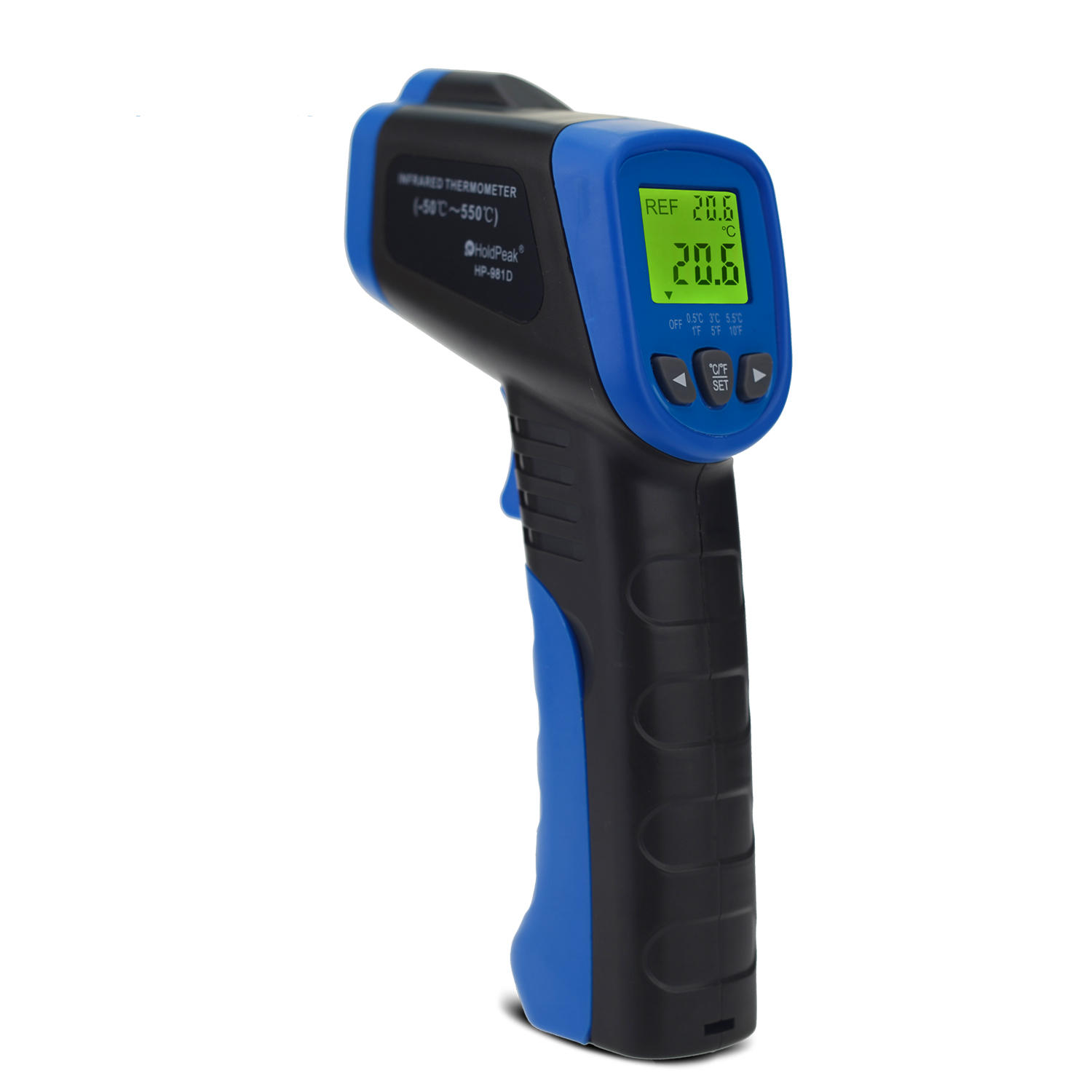 เครื่องวัดอุณหภูมิแบบอินฟราเรด holdpeak hp-981d