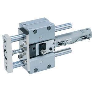 กระบอกลมแบบไกด์ Guide Cylinder Built-in Fine Lock Cylinder Compact Type MLGC SMC