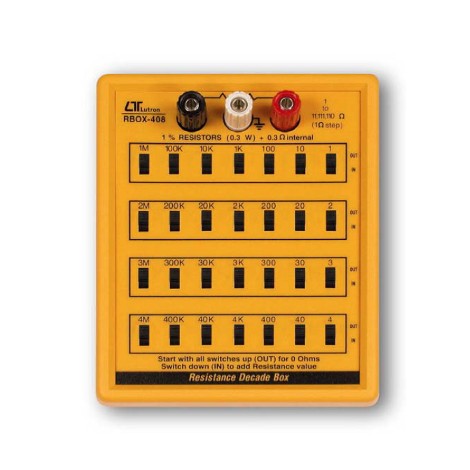 เครื่องวัดความต้านทานไฟฟ้า lutron รุ่น rbox-408