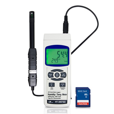 ็Humidity meter lutron model ht-3007sd
