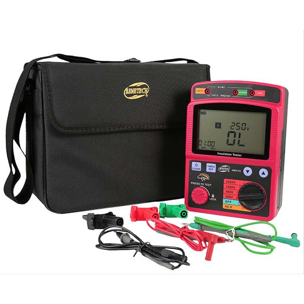 เครื่องทดสอบฉนวนไฟฟ้าแรงสูง benetech gm3123