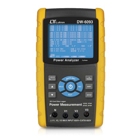 3 phase power analyser lutron model dw-6093sd