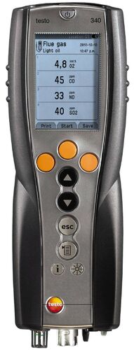เครื่องวัดก๊าซไอเสียสำหรับใช้ในอุตสาหกรรม testo-340