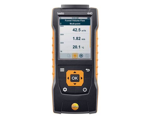 เครื่องวัดความเร็วลมและ IAQ testo-440