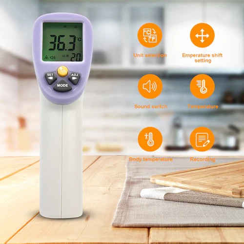 เครื่องวัดอุณหภูมิร่างกายอินฟราเรด ht-820d