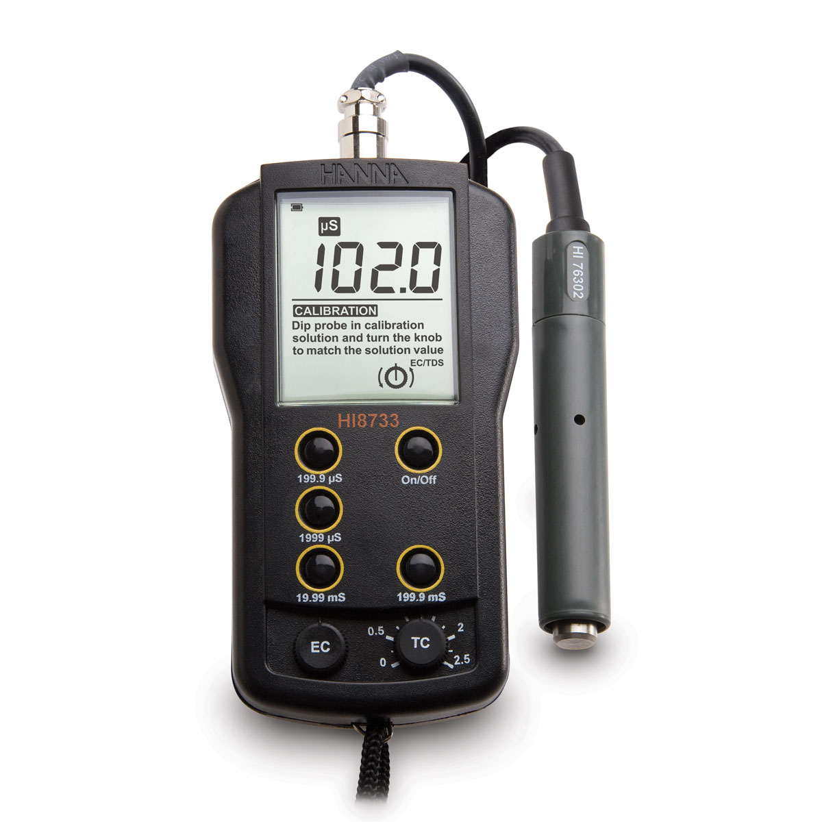 Multi-range ec meter hanna hi8733