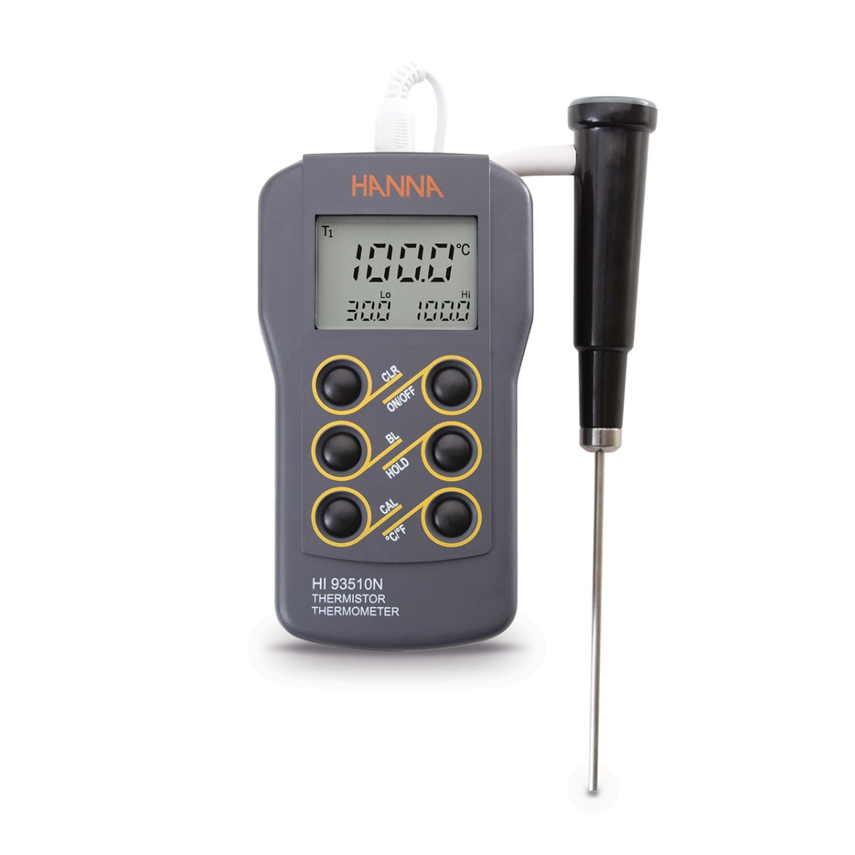 เครื่องวัดอุณหภูมิเทอร์มิสเตอร์ hanna hi93510n