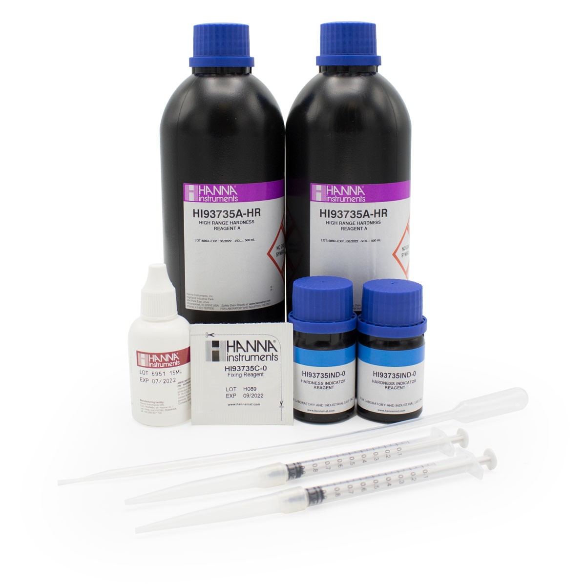 ชุดวัดค่ารีเอเจนต์สีช่วงความแข็งรวมสูง hanna hi93735-02