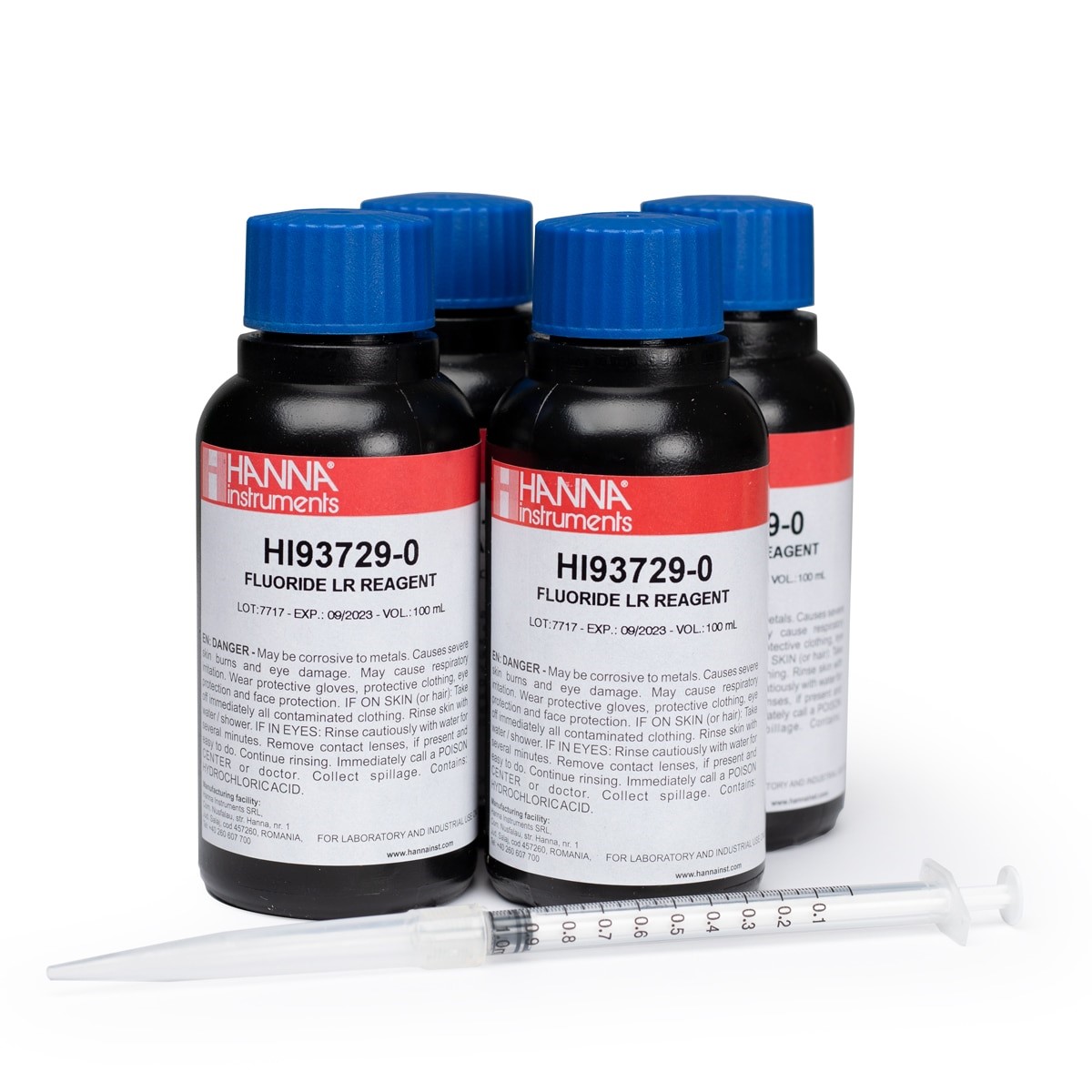 ชุดวัดค่าฟลูออไรด์รีเอเจนต์ hanna hi93729-01