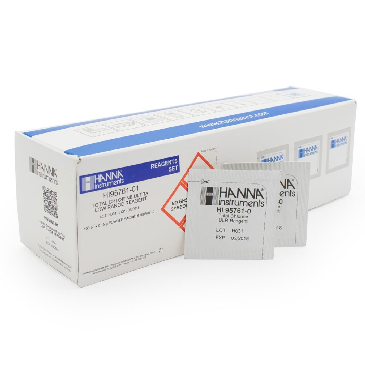 ซองผงรีเอเจนต์สำหรับคลอรีน hanna hi95761-03