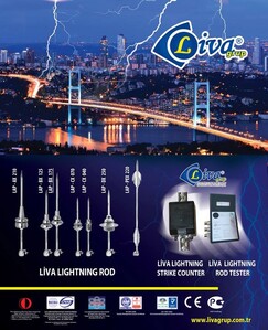 สายล่อฟ้า หัวล่อฟ้าแบรนด์ Liva lightning protection