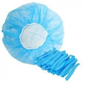 หมวกตัวหนอนสีฟ้า Hairnet blue
