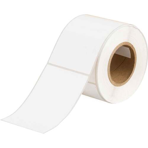 ลาเบลเบรดี้แบบปรีคัทโพลีเอสเตอร์ Brady jet j5000 pre-cut polyester labels